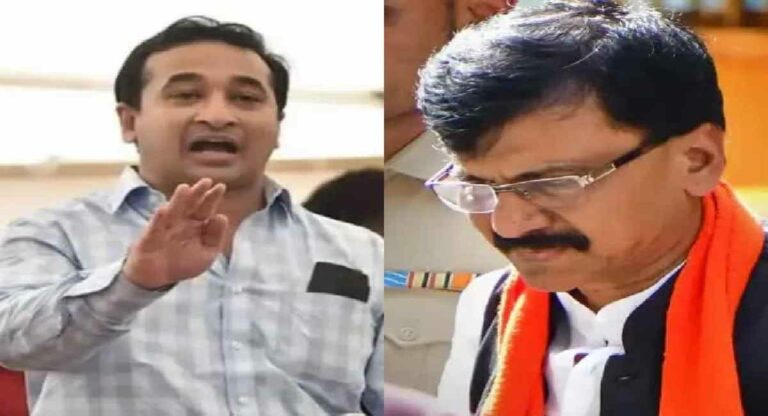 उद्धव आणि आदित्य ठाकरेंचे कपडे टरा-टरा फाडेन; नितेश राणेंचा संजय राऊतांना इशारा