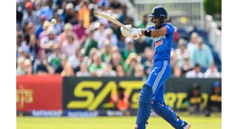 IND Vs IRE : ऋतुराजचे अर्धशतक, रिंकू सिंहची आक्रमक खेळीने भारताची 185 धावांपर्यंत मजल