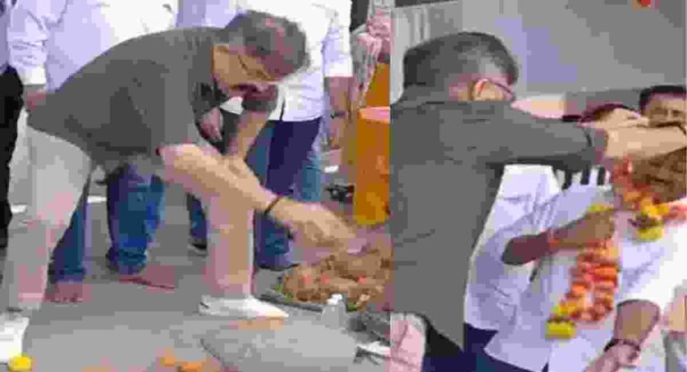 Jitendra Awhad : गणपती विसर्जन घाट भूमिपूजन कार्यक्रमातील आव्हाडांचा धर्मद्रोही व्हिडिओ व्हायरल