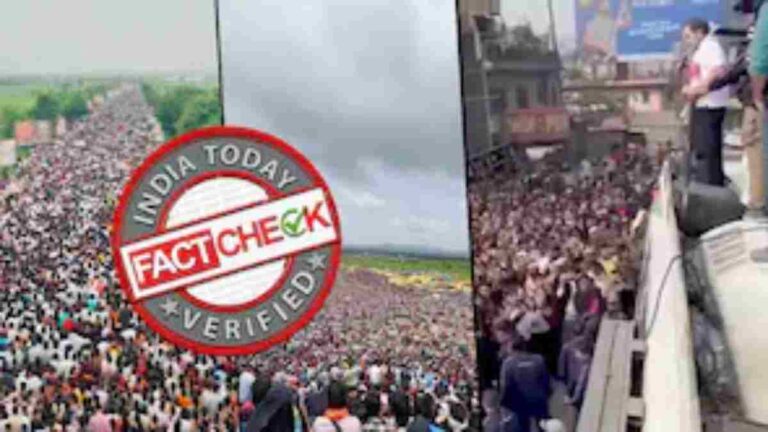 बैलगाडा शर्यतीचा जमाव की राहुल गांधींची ‘पदयात्रा’ रॅली? Viral Video मागील सत्य काय?