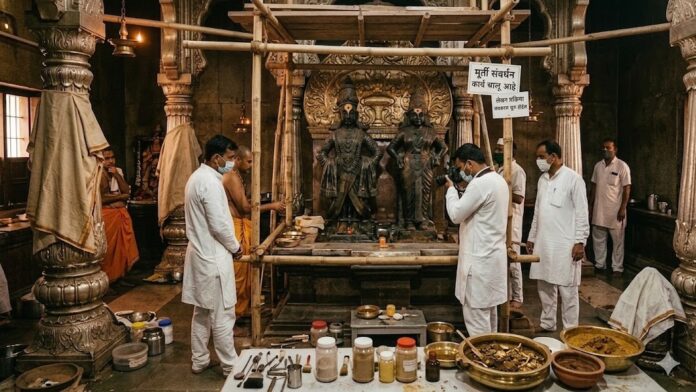 Pandharpur: विठ्ठल मूर्तीवरील लेपन प्रक्रियेला विरोध करणारी याचिका न्यायालयाने फेटाळली; २३-२४ जूनला प्रक्रिया होणार Pandharpur: विठ्ठल मूर्तीवरील लेपन प्रक्रियेला विरोध करणारी याचिका न्यायालयाने फेटाळली; २३-२४ जूनला प्रक्रिया होणार